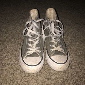 Charcoal high top Converse